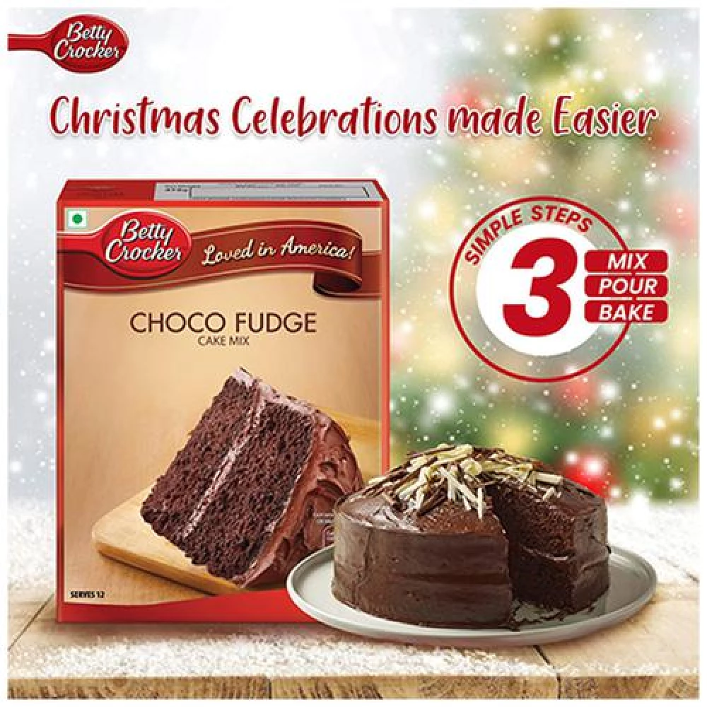 Betty Crocker Cake Mix - Choco Fudge Rich Chocolate, 475 g Carton-4.webp